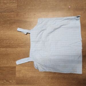 Mountain Lake Light Blue Plaid Tank Top